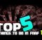 Top 5 THINGS TO DO in Five Nights at Freddy's | FNAF Top 5 Five Nights at Freddy's THINGS TO DO!
